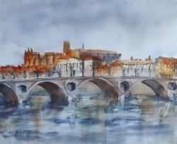 Toulouse vue du Pont Neuf
