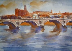 Toulouse les couleurs de l'aquarelle