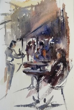 au café 