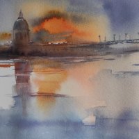 Toulouse  Soleil sur la Garonne